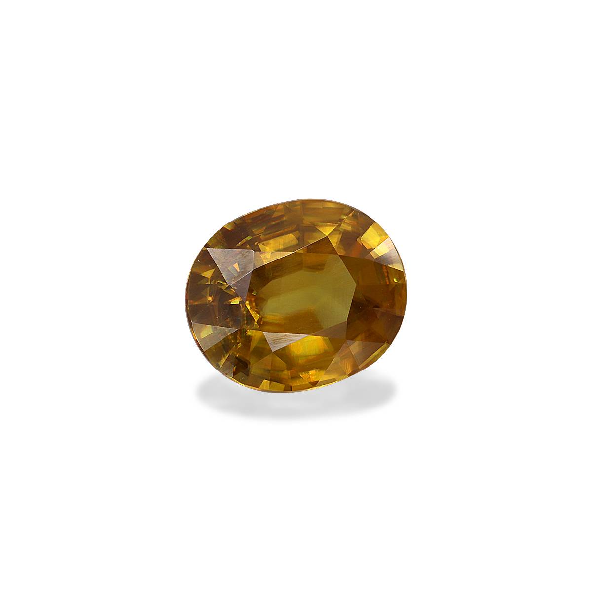 yellow sphene, 4.63ct oval cut — view 3