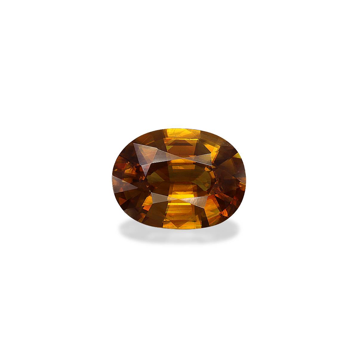 honey yellow sphene, 7.64ct oval cut — main view