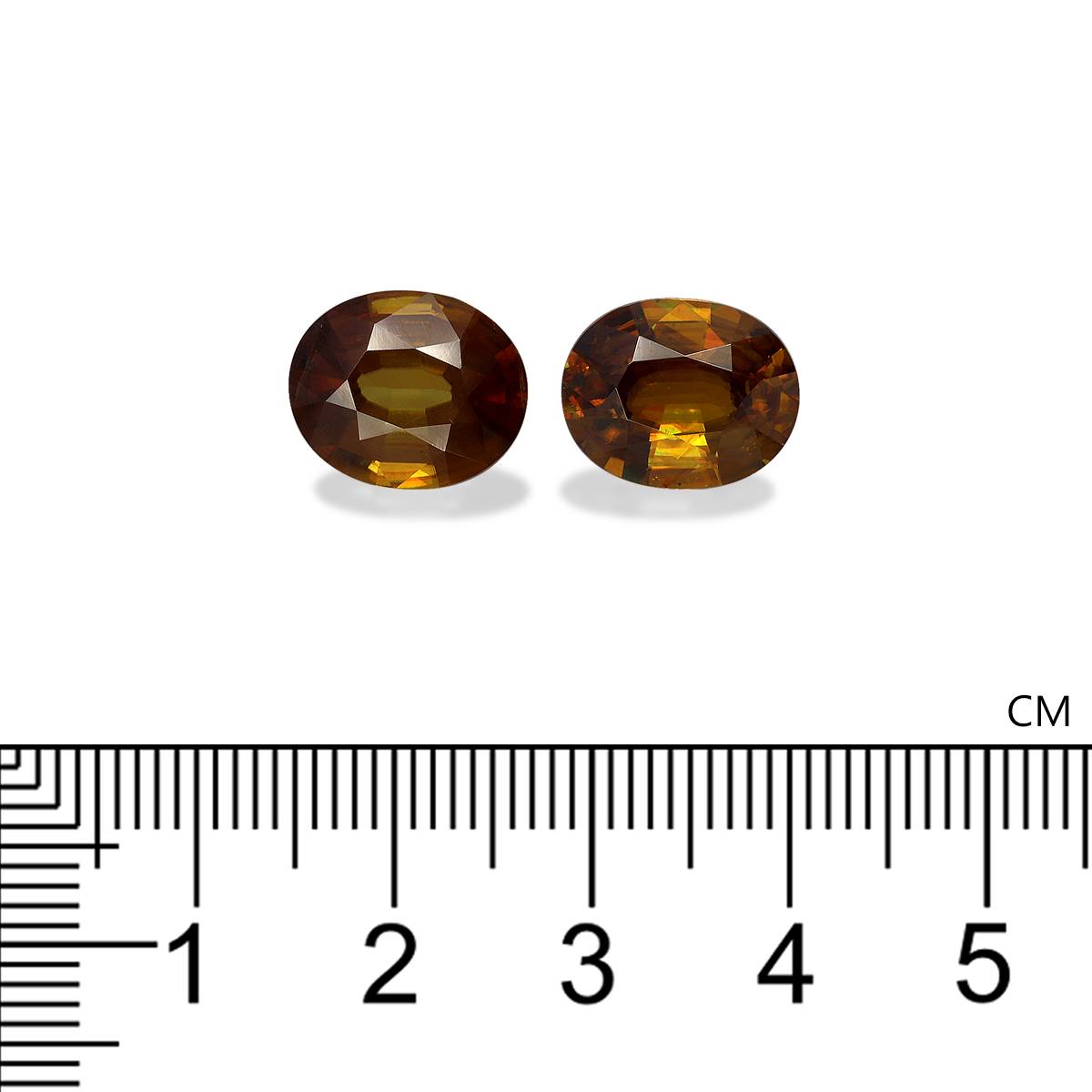 honey yellow sphene, 8.64ct oval cut — view 4