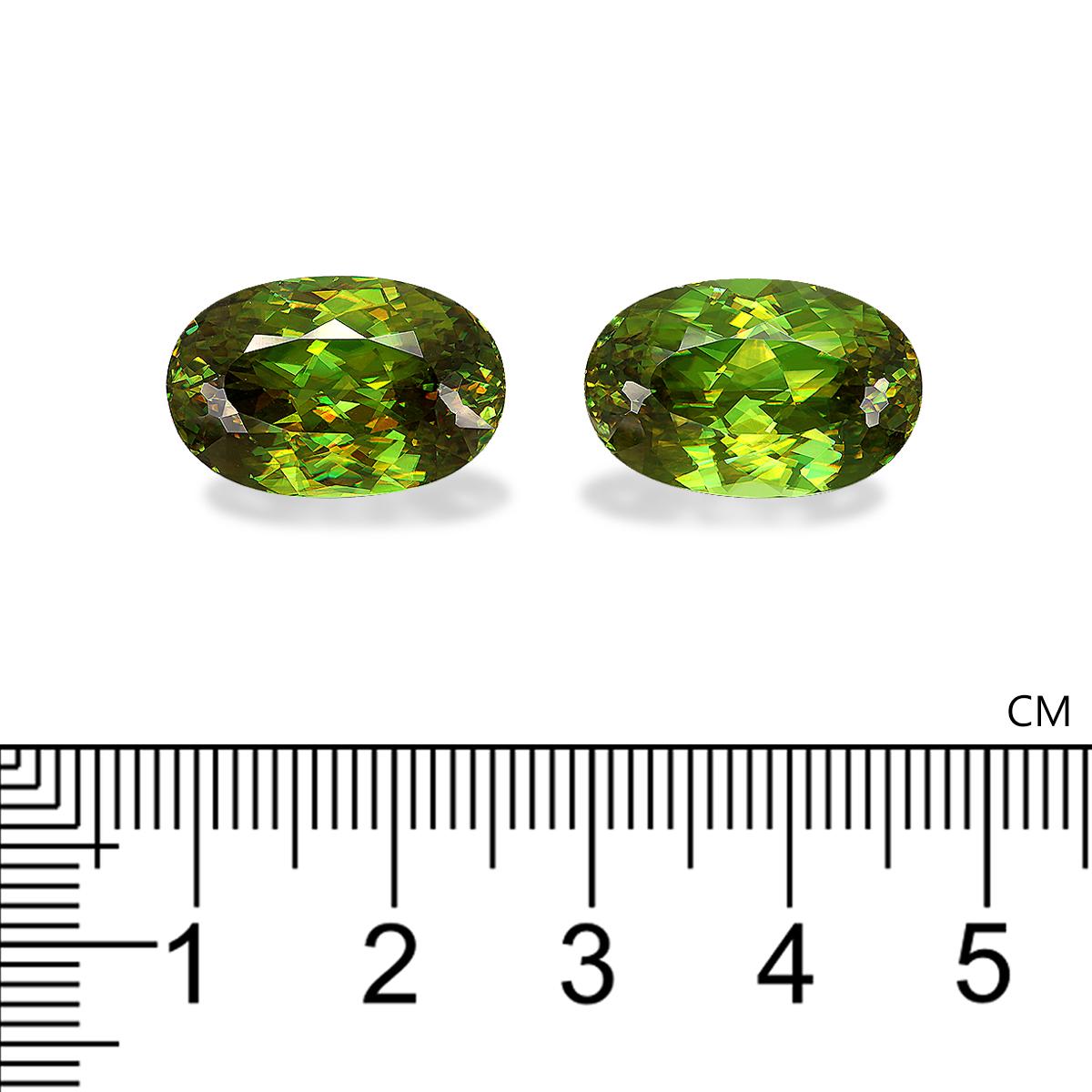 green sphene, 23.1ct oval cut — view 4