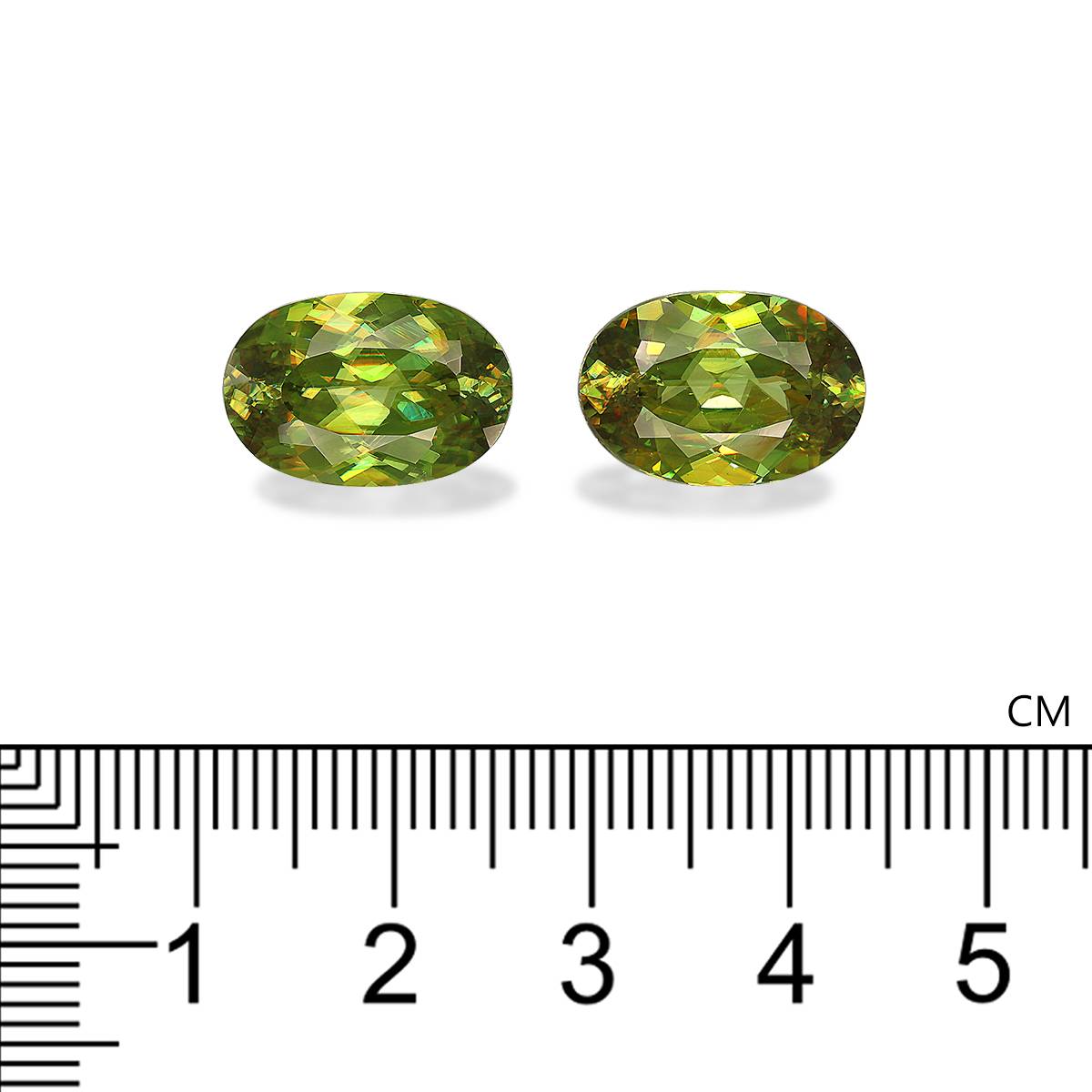 green sphene, 14.19ct oval cut — view 4