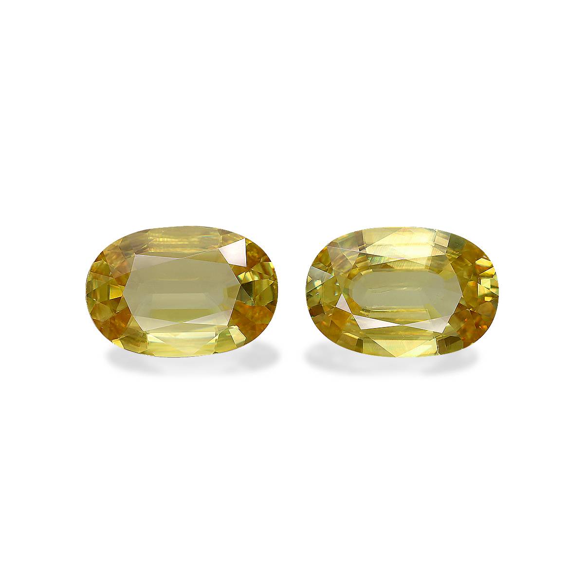lemon yellow sphene, 13.62ct oval cut — main view