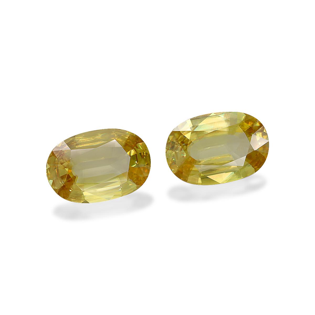 lemon yellow sphene, 13.62ct oval cut — view 3