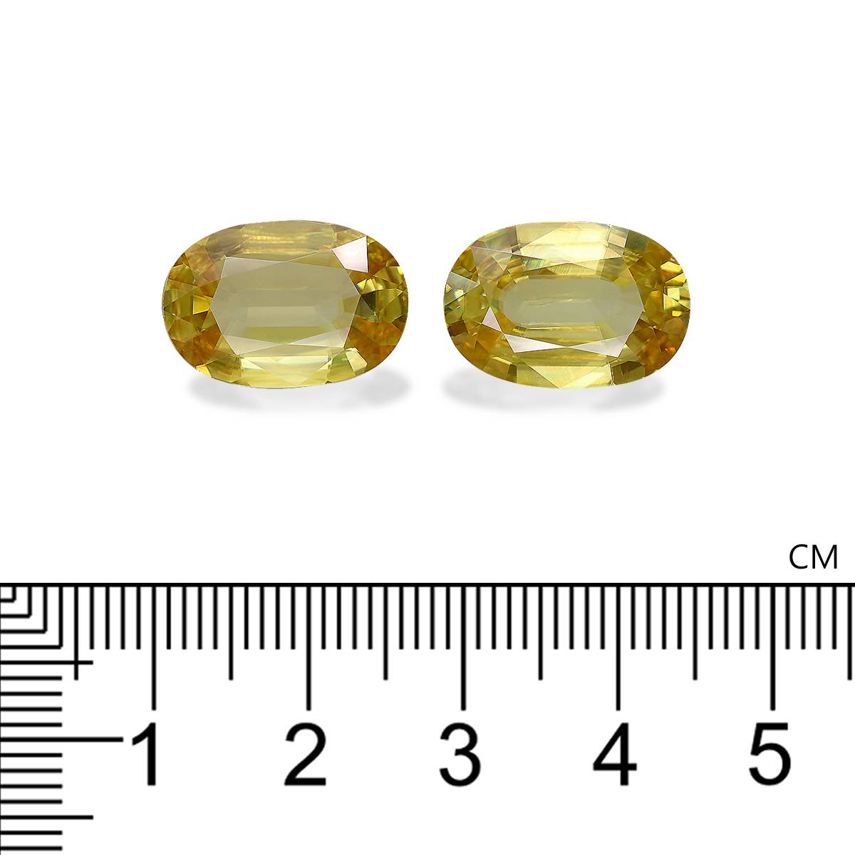 lemon yellow sphene, 13.62ct oval cut — view 4