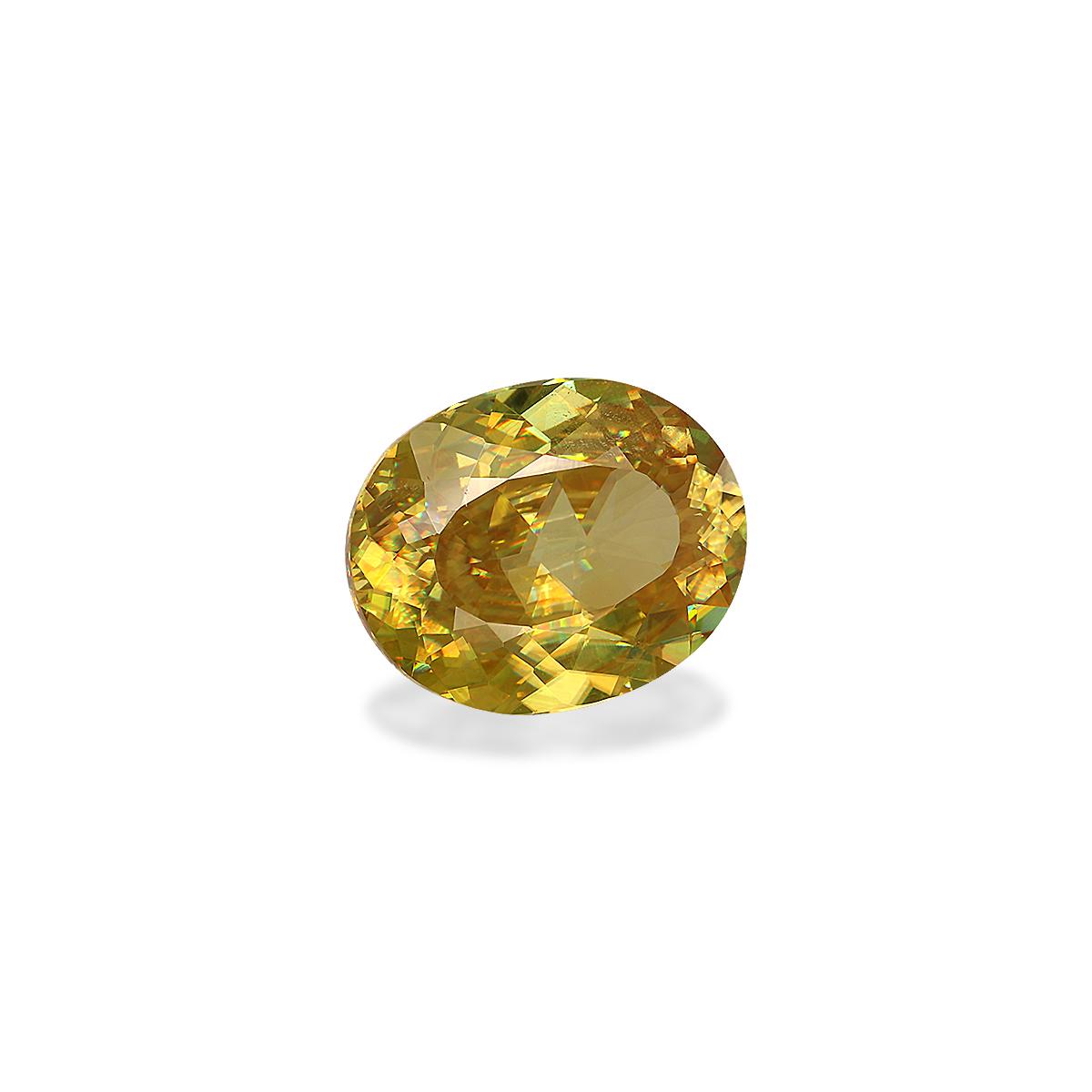 yellow sphene, 6.07ct oval cut — view 3