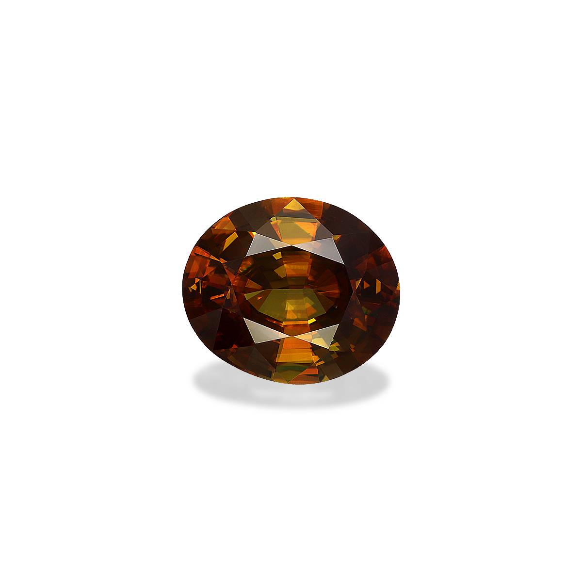 corn yellow sphene, 6.87ct oval cut — main view