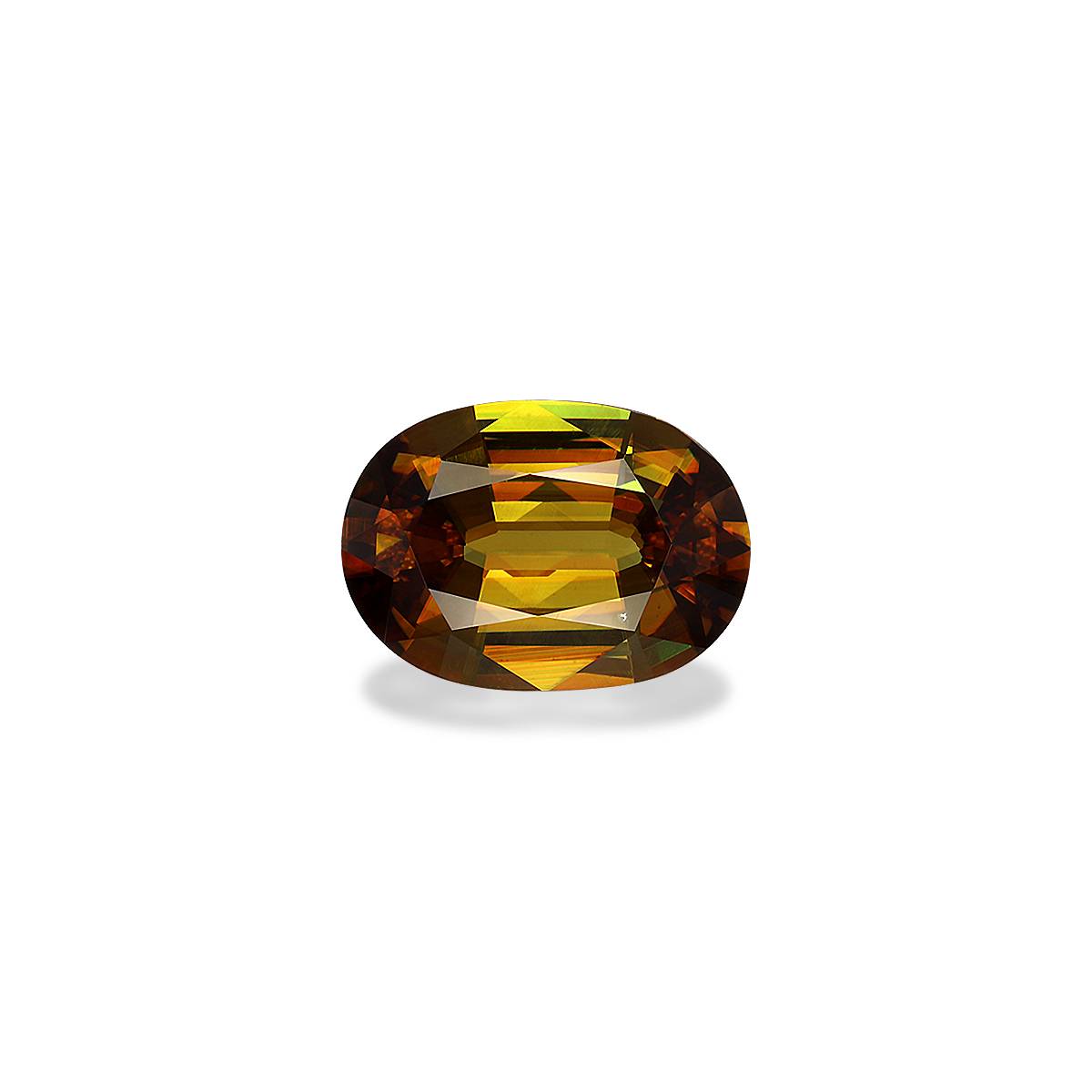 corn yellow sphene, 5.89ct oval cut — main view