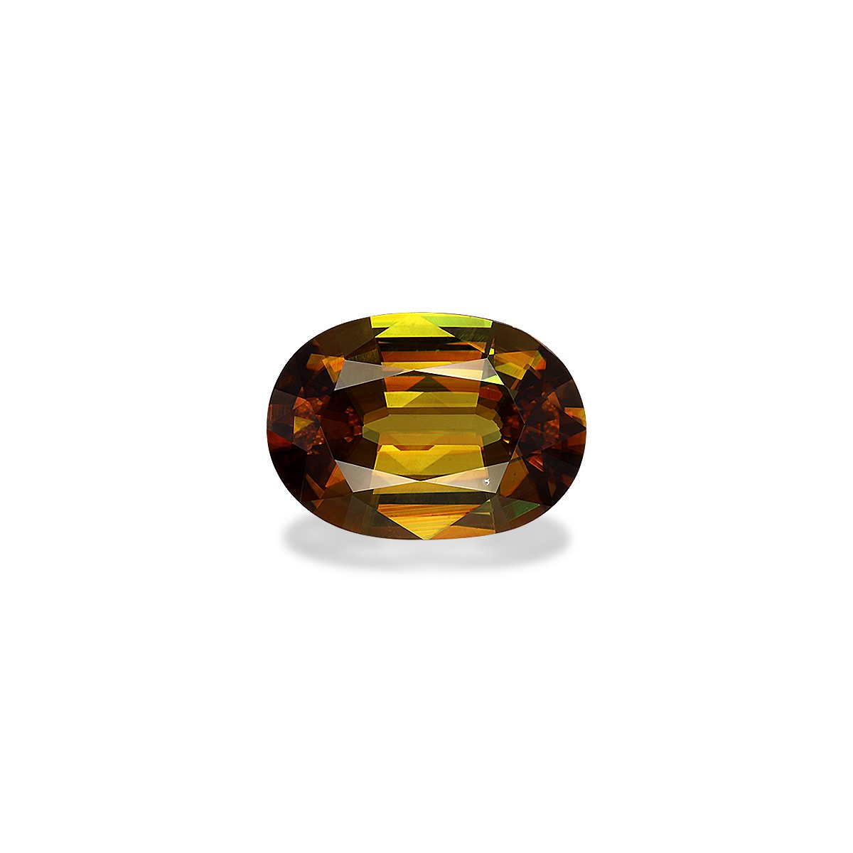 corn yellow sphene, 5.89ct oval cut — main view