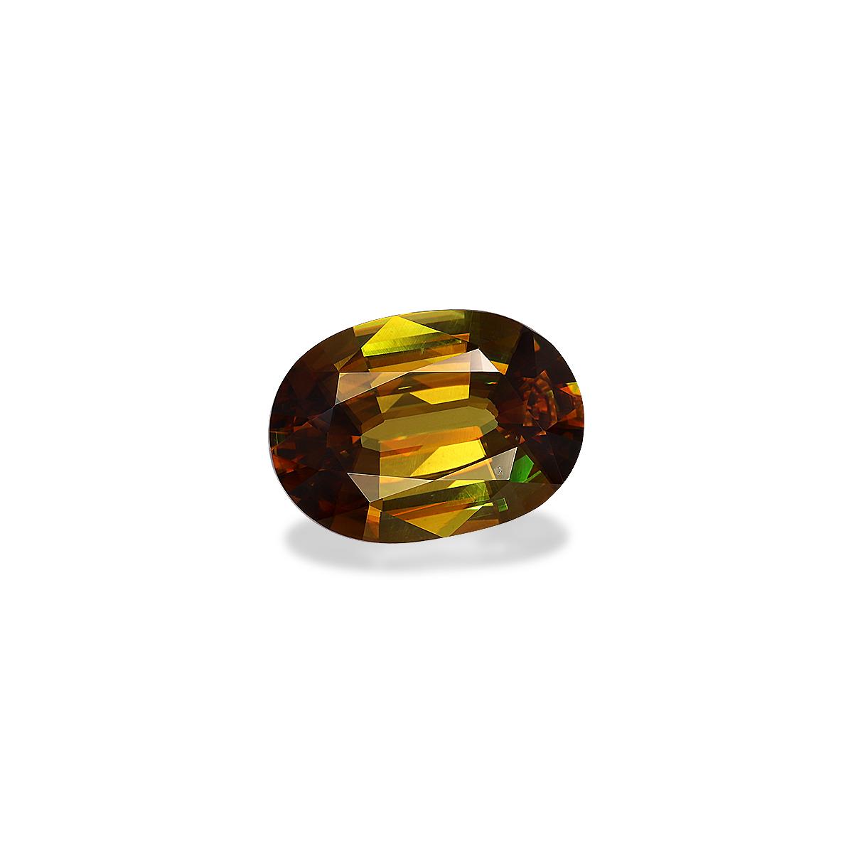 corn yellow sphene, 5.89ct oval cut — view 3
