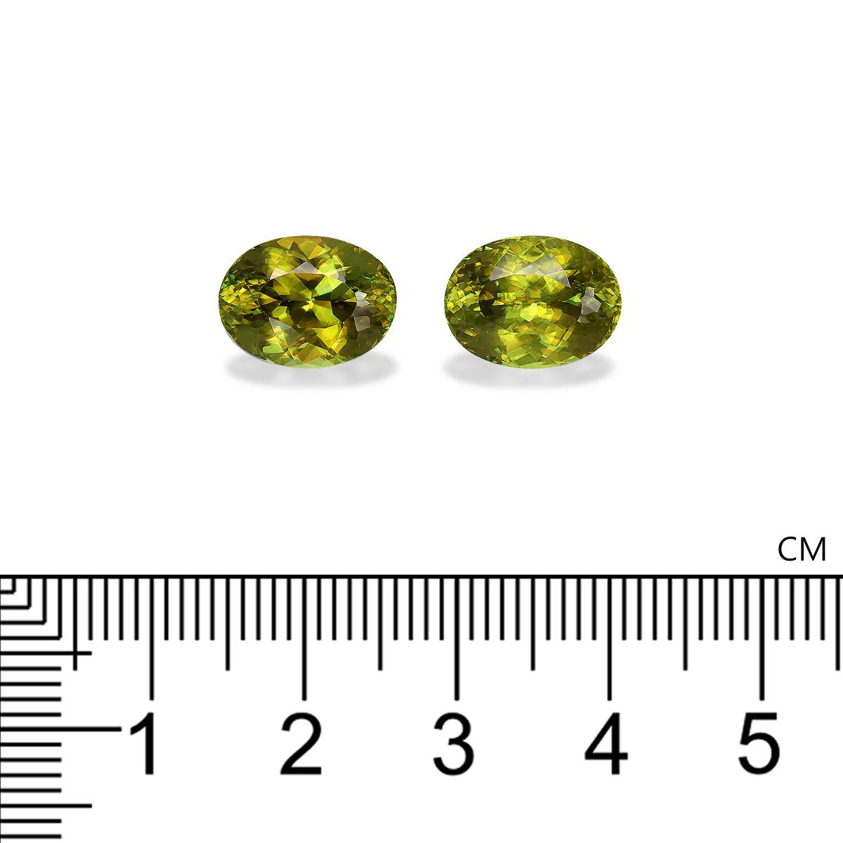 lime green sphene, 10.55ct oval cut — view 4