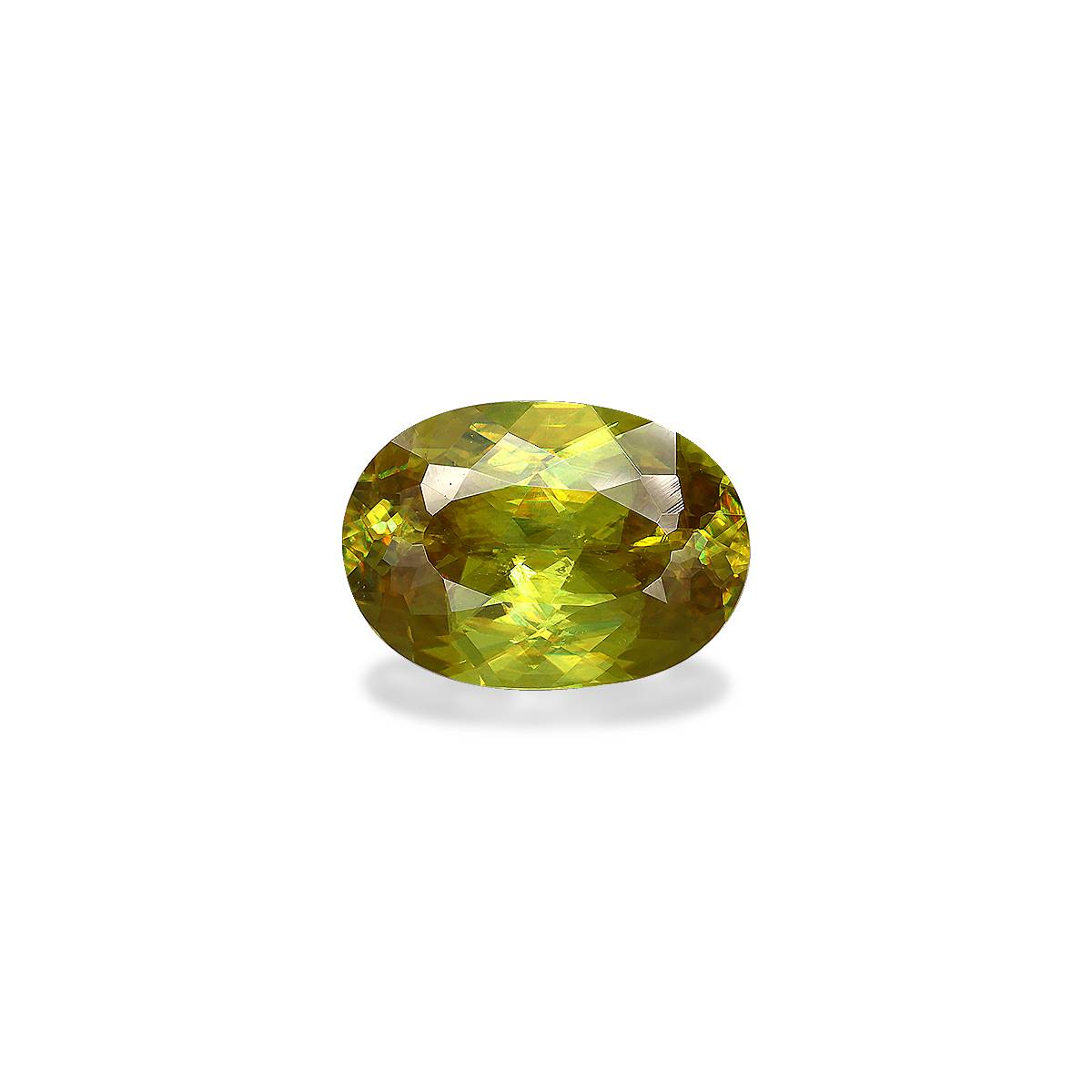 corn yellow sphene, 5.69ct oval cut — main view