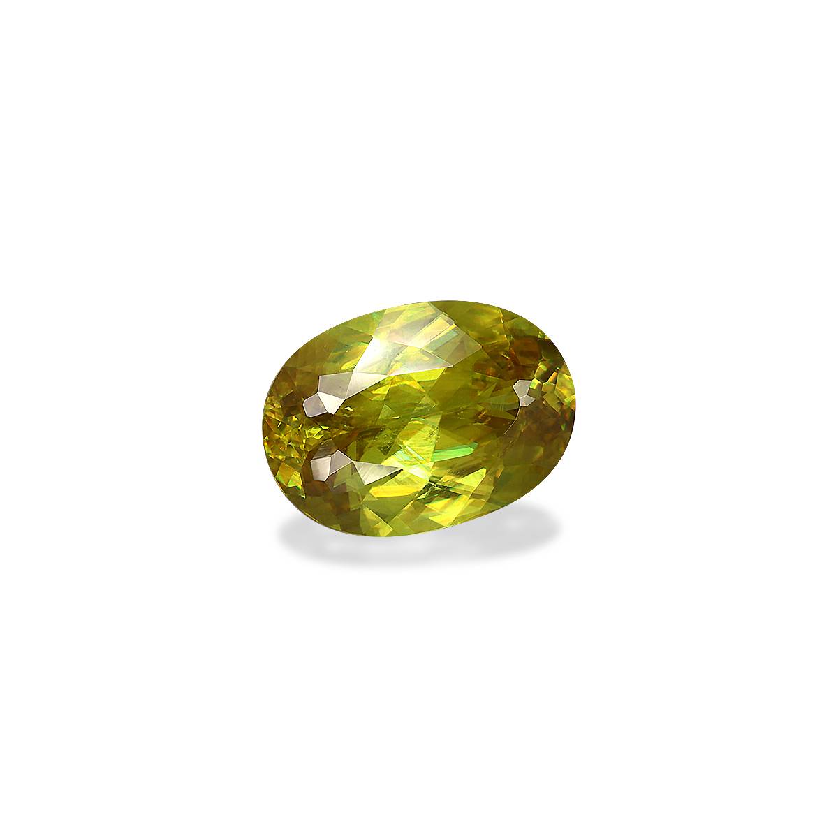 corn yellow sphene, 5.69ct oval cut — view 3