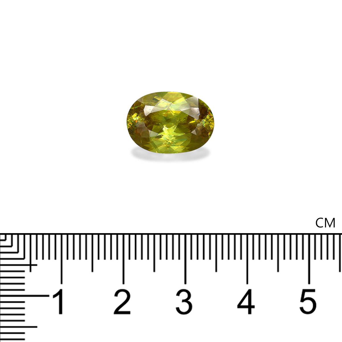 corn yellow sphene, 5.69ct oval cut — view 4