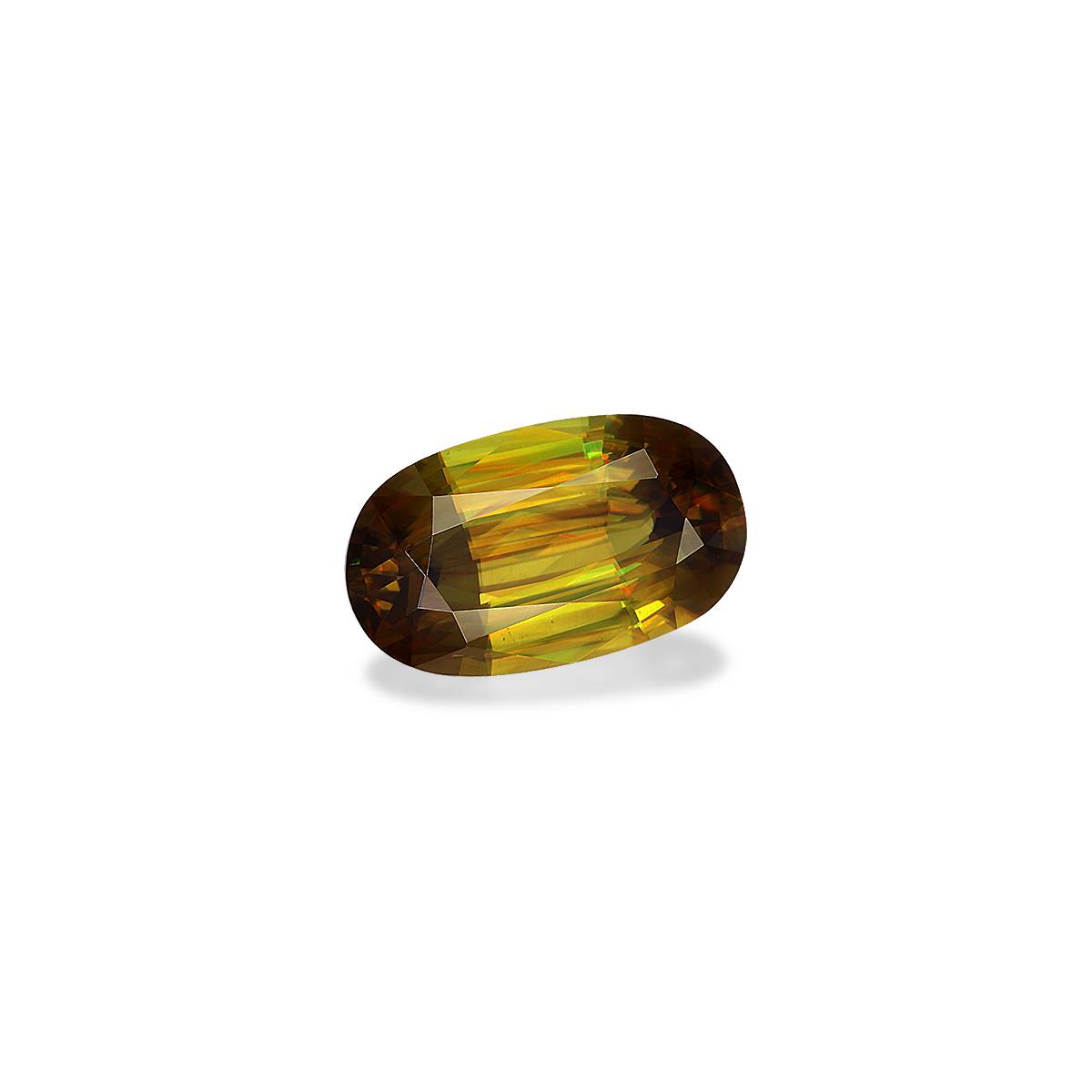 corn yellow sphene, 5.05ct oval cut — view 3