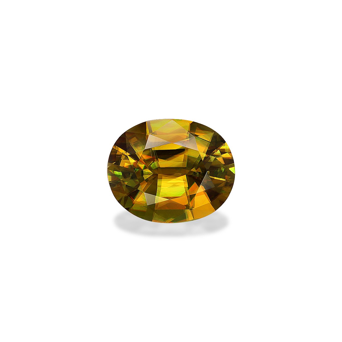 corn yellow sphene, 5.79ct oval cut — main view