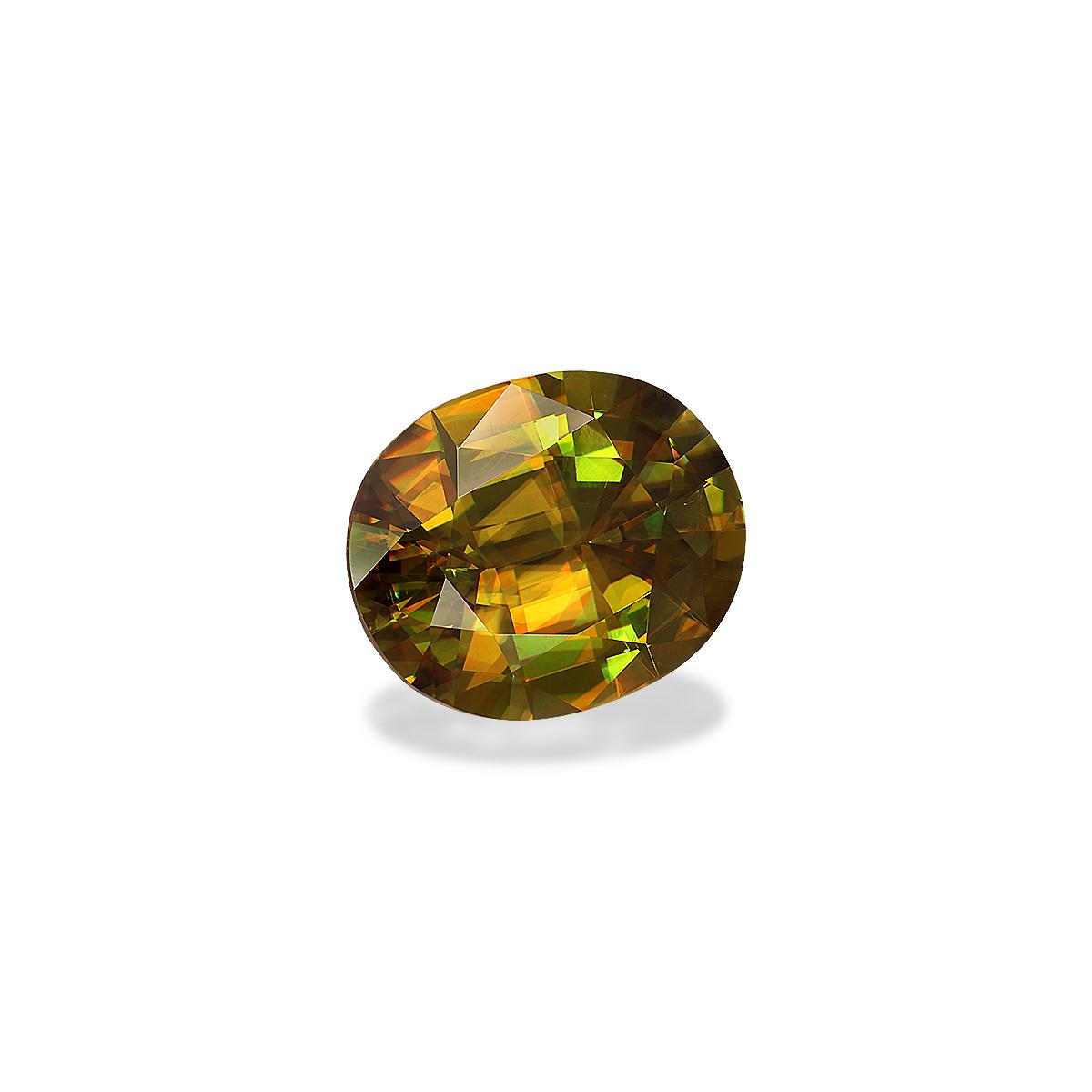 corn yellow sphene, 5.79ct oval cut — view 3