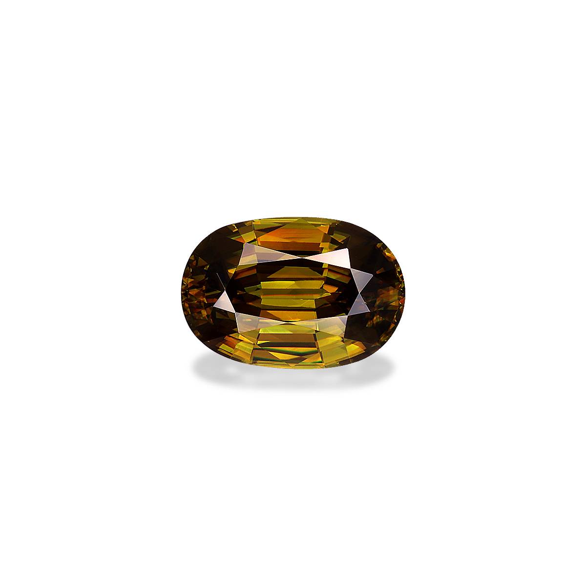 corn yellow sphene, 7.73ct oval cut — main view