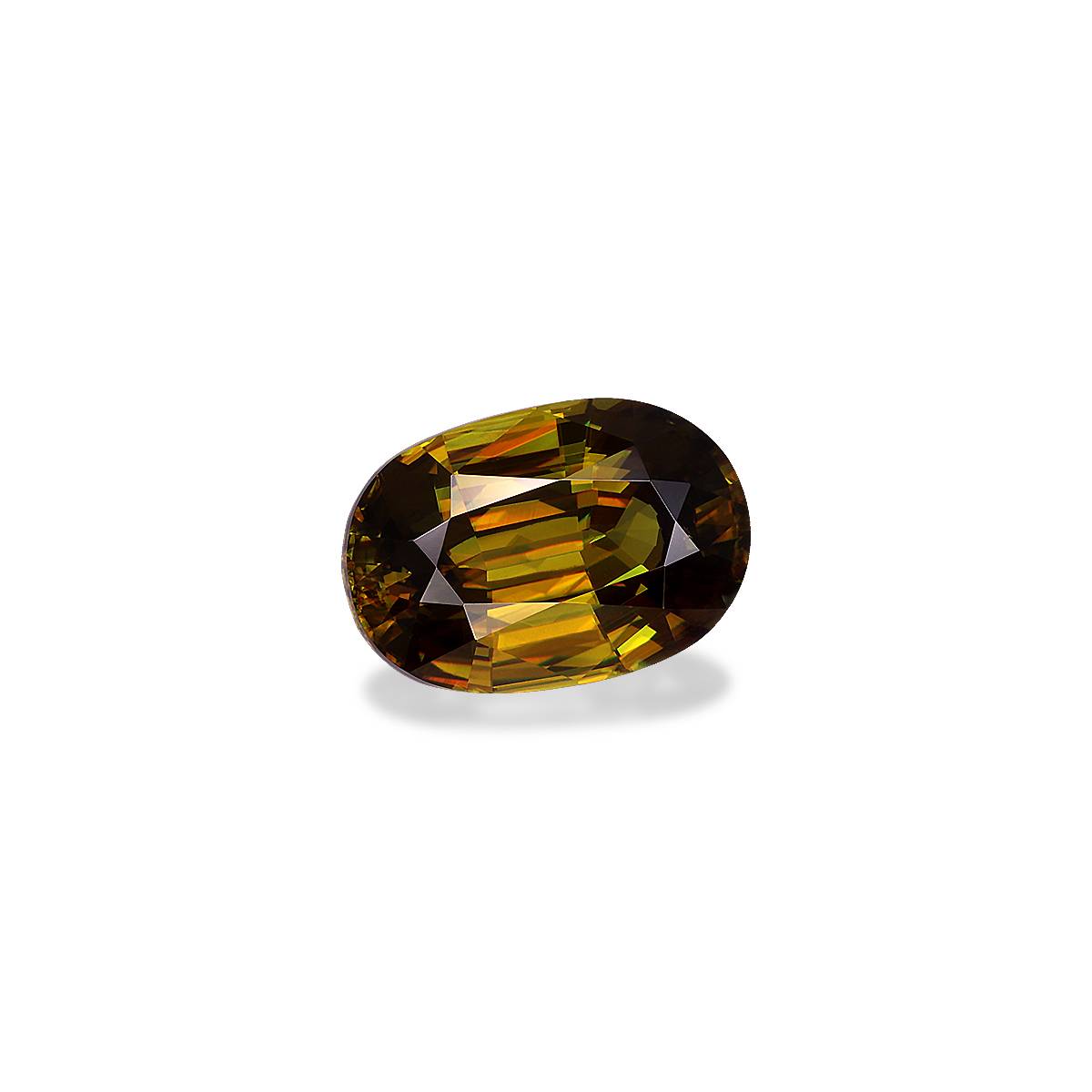corn yellow sphene, 7.73ct oval cut — view 3