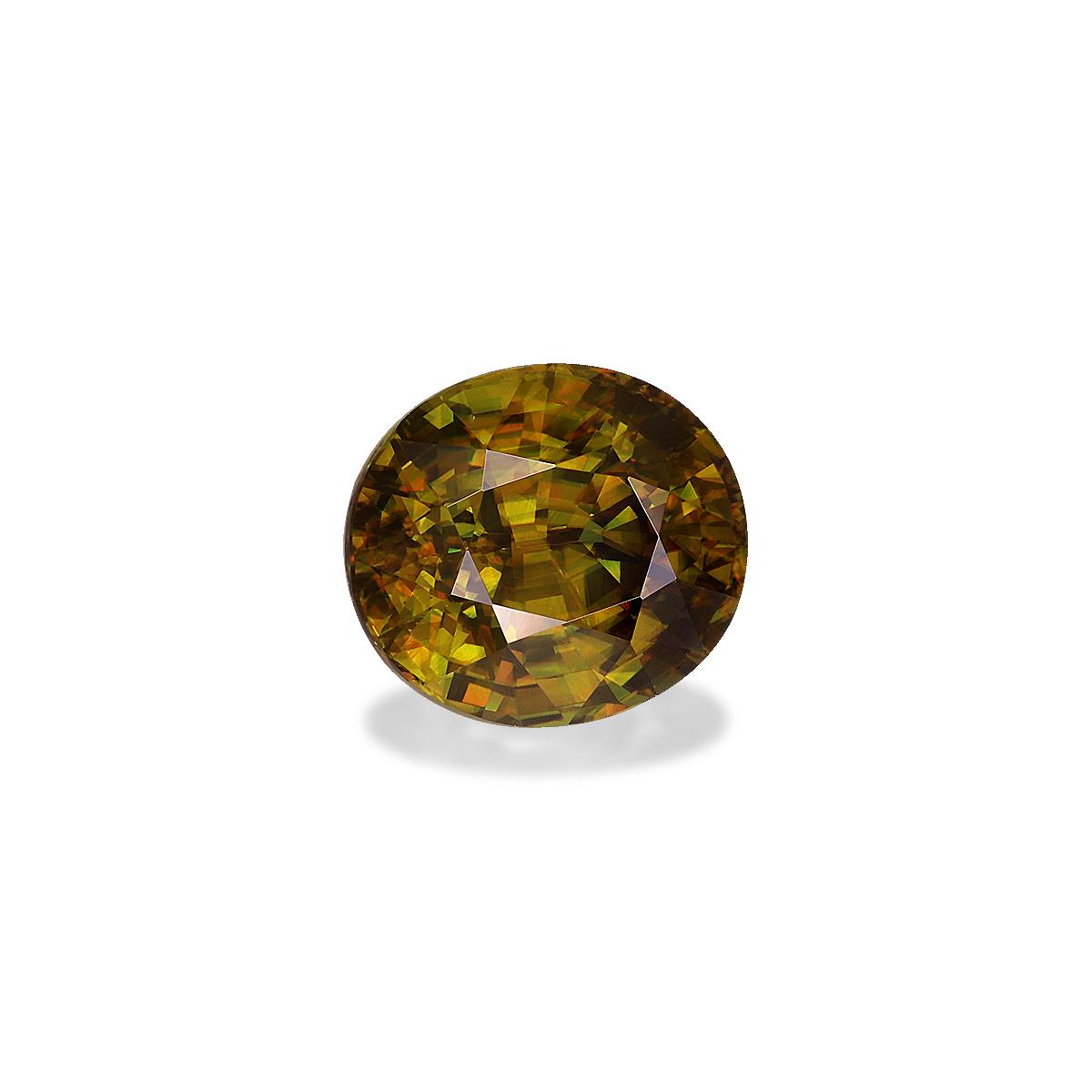 corn yellow sphene, 7.95ct oval cut — view 3
