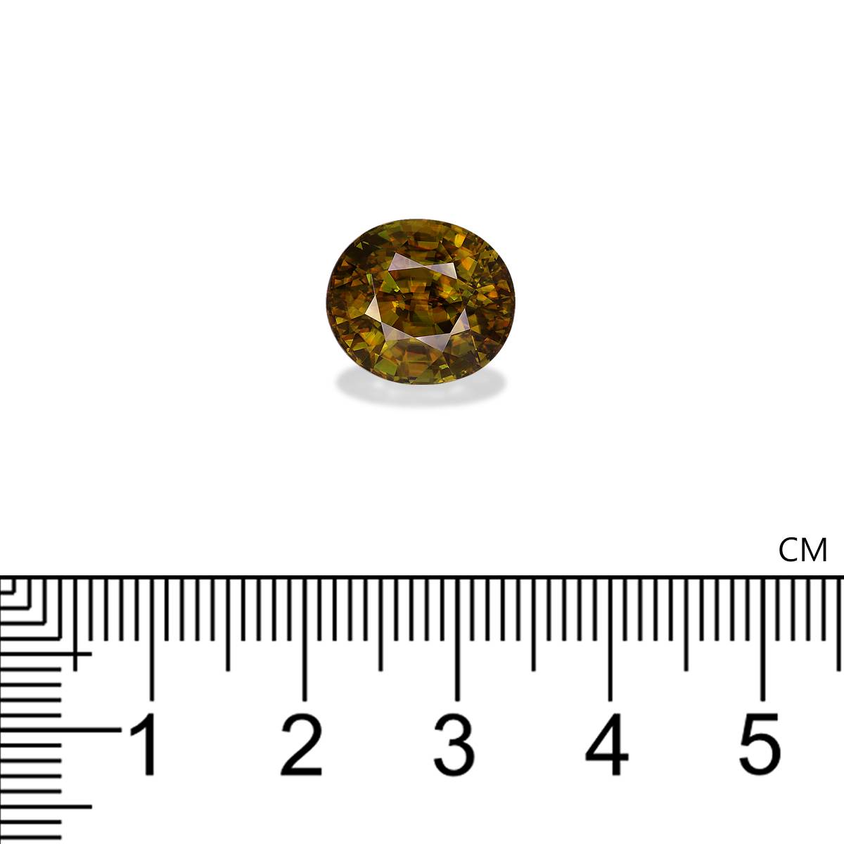 corn yellow sphene, 7.95ct oval cut — view 4