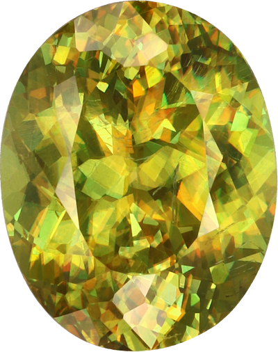 Oval cut sphene