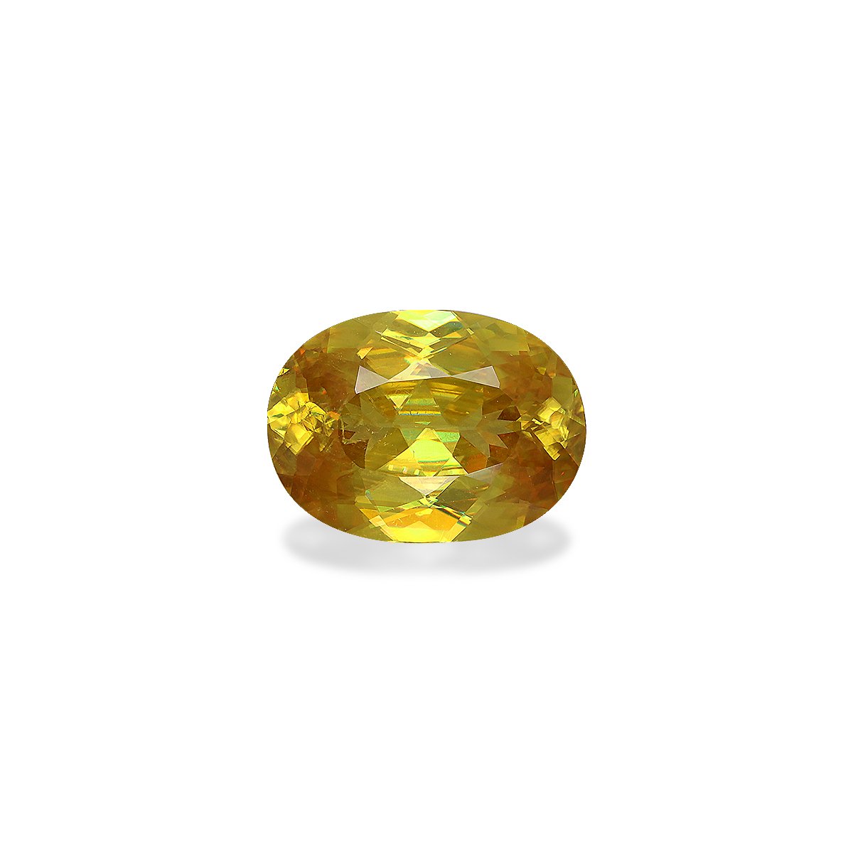 corn yellow sphene, 3.75ct oval cut — main view