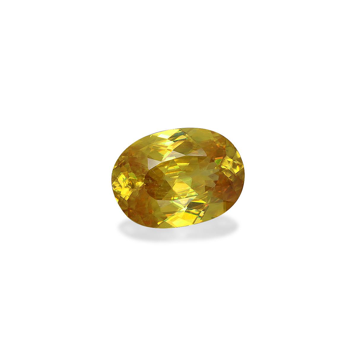 corn yellow sphene, 3.75ct oval cut — view 3