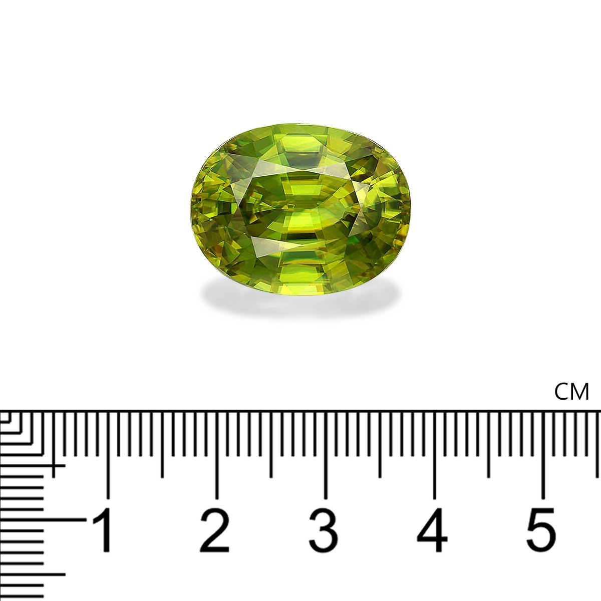 sphene, 24.83ct oval cut — view 4