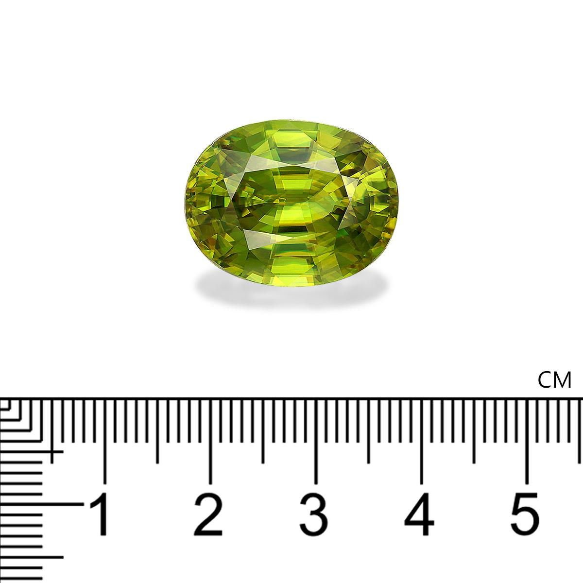 sphene, 24.83ct oval cut — view 4