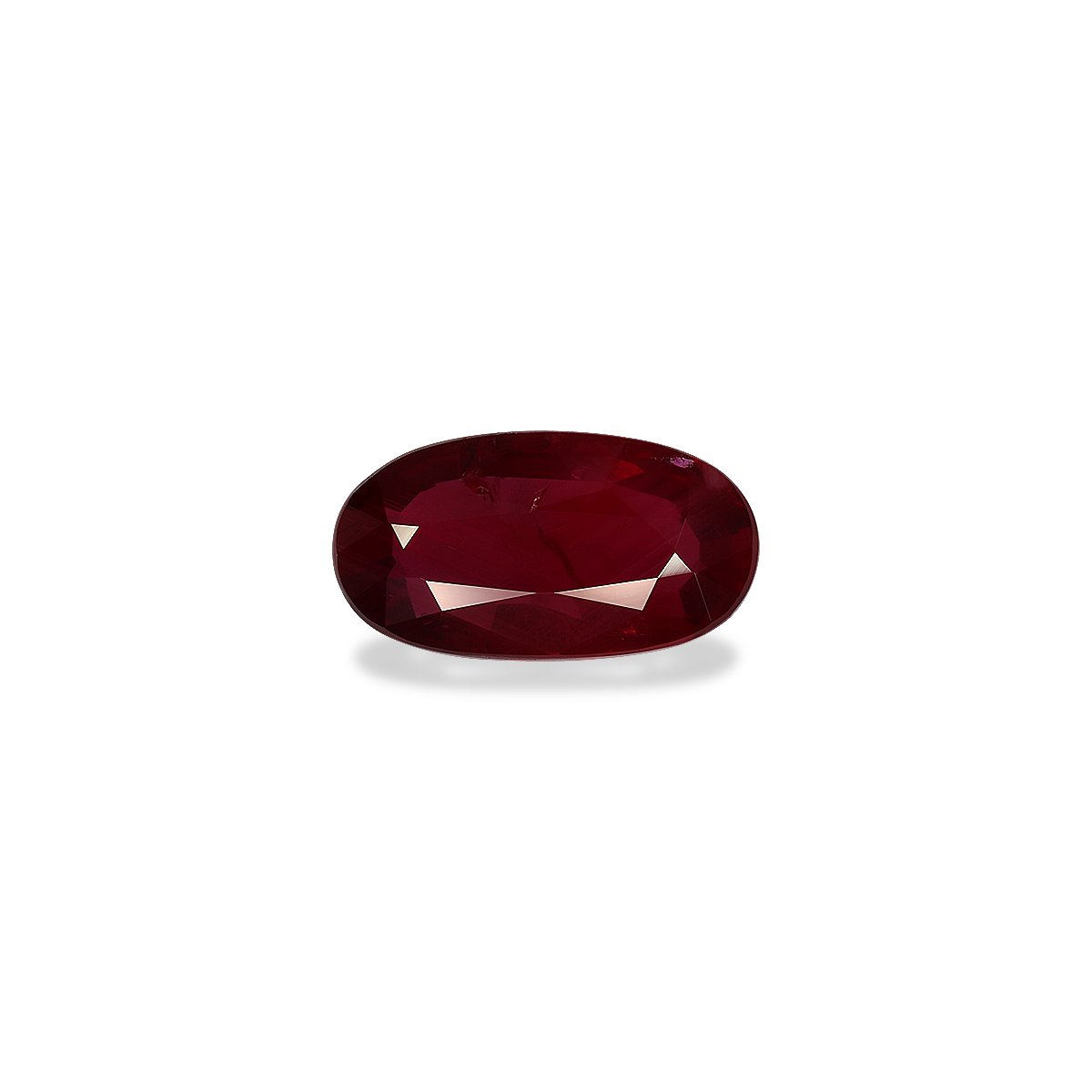 red mozambique ruby, 3.03ct oval cut — main view