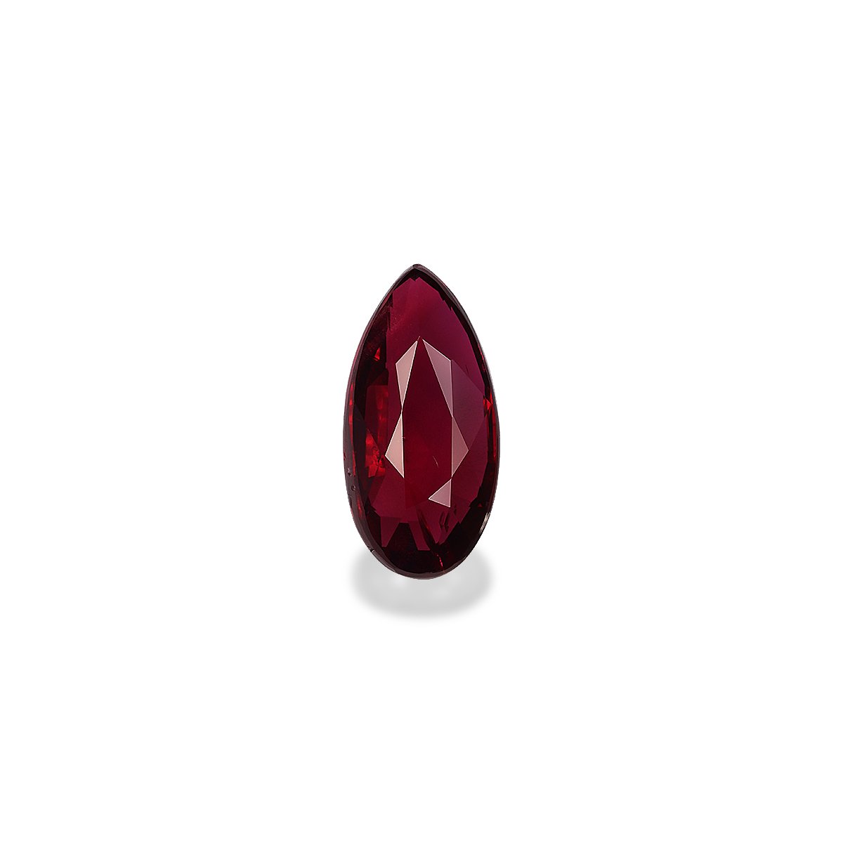 red mozambique ruby, 3.01ct pear cut — main view