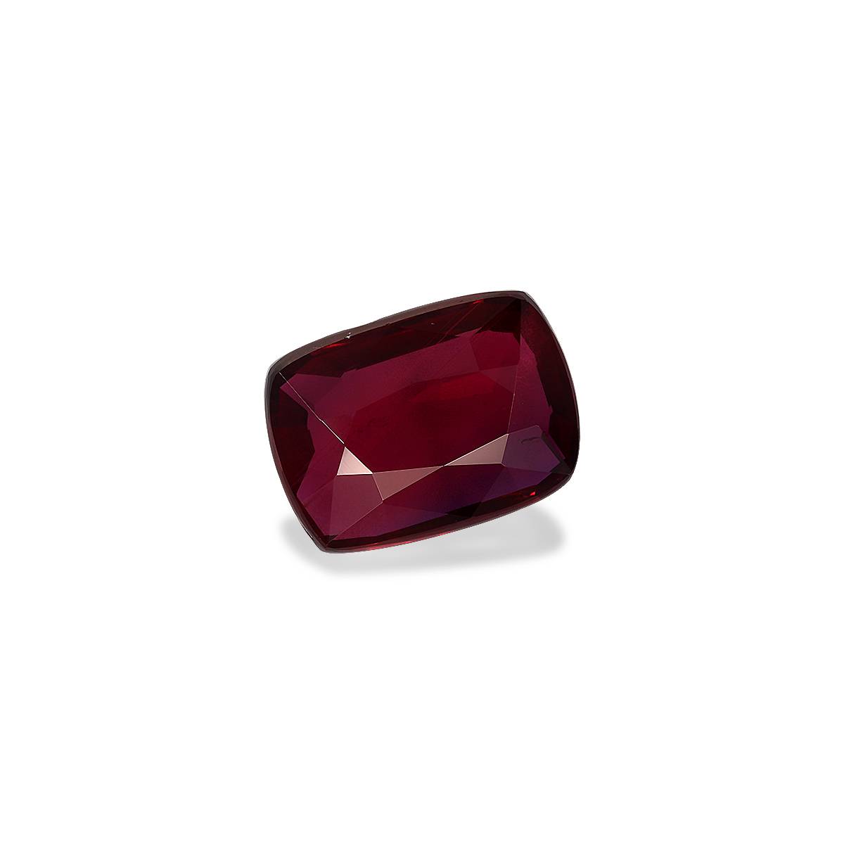 red mozambique ruby, 3.04ct cushion cut — view 3