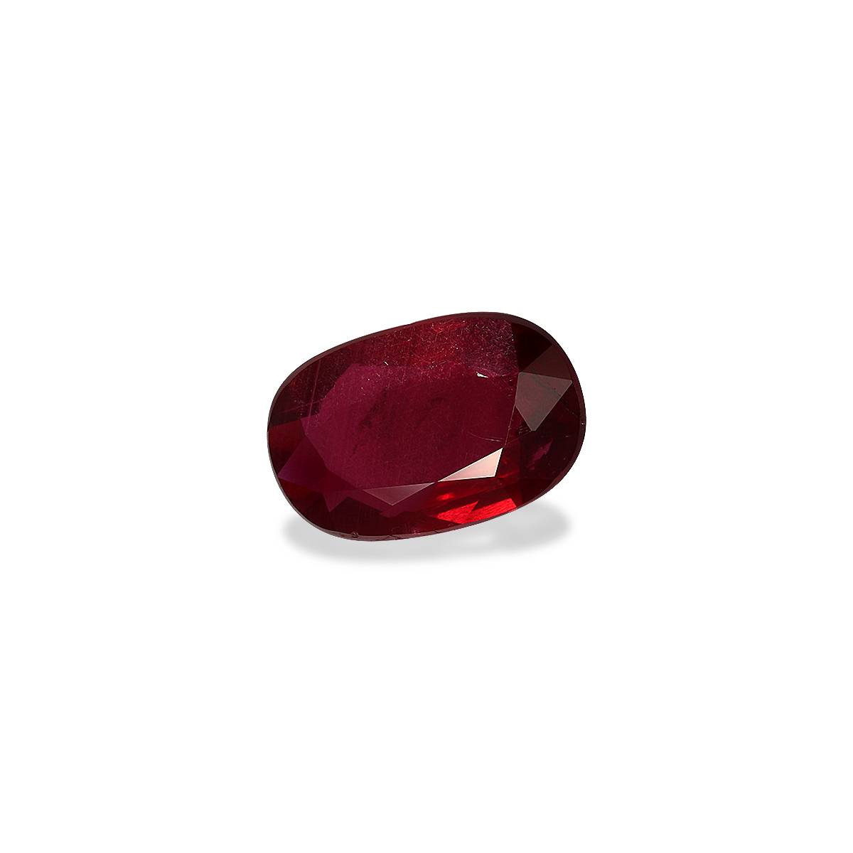 red mozambique ruby, 2.18ct cushion cut — view 3