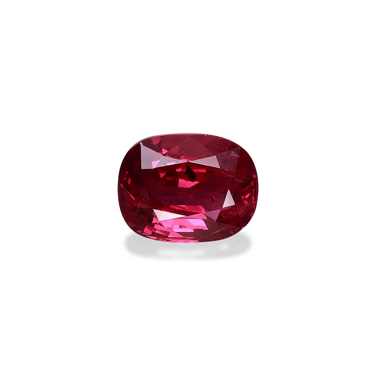 red mozambique ruby, 2ct cushion cut — main view