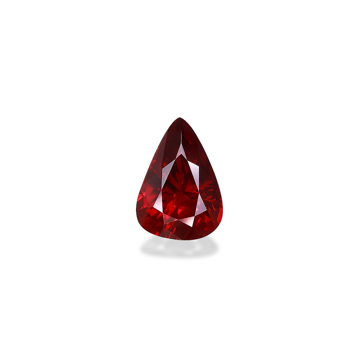 Pigeons Blood red mozambique ruby, 1.92ct pear cut — main view
