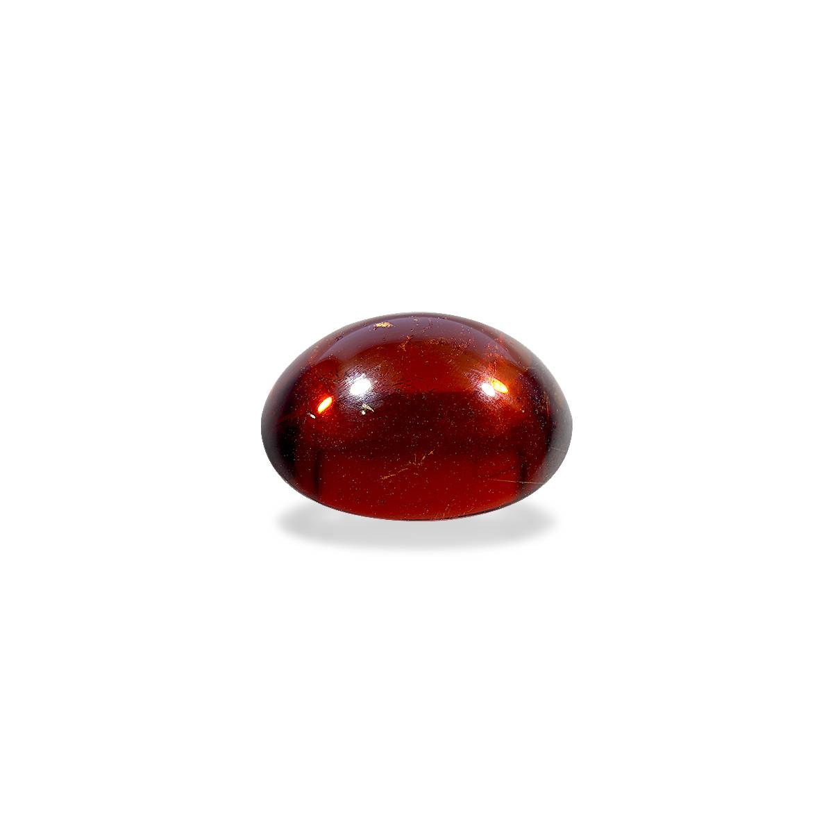 fire orange spessartite garnet, 19.31ct oval cut — main view