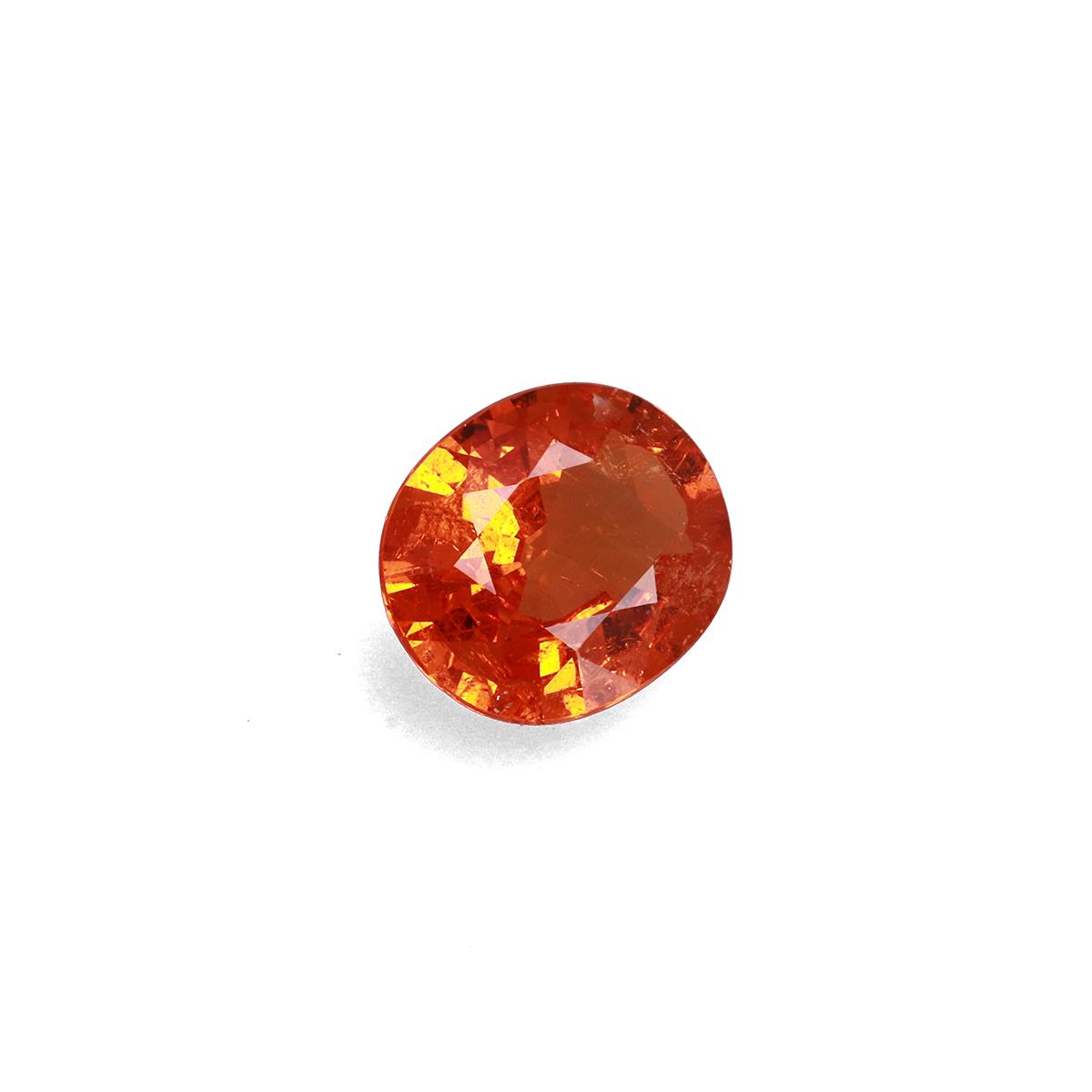 orange spessartite garnet, 5.9ct oval cut — view 3