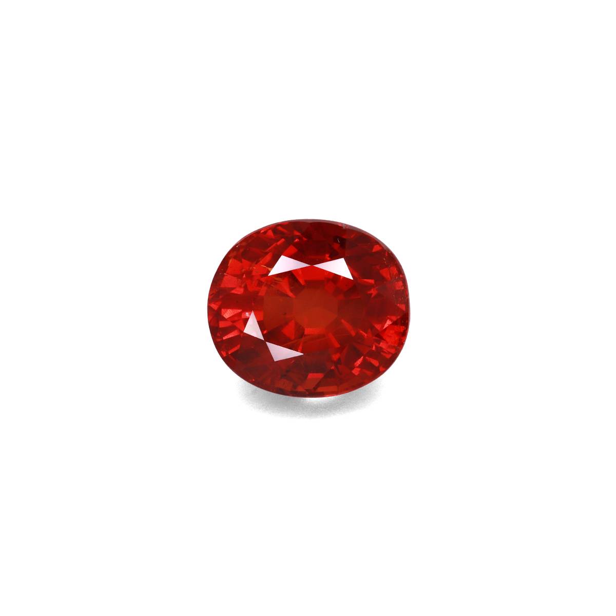 fire orange spessartite garnet, 15.36ct oval cut — main view