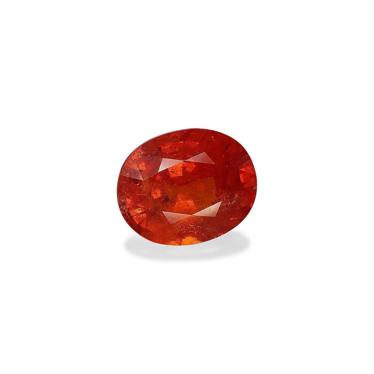 orange spessartite garnet, 21.67ct oval cut — view 3