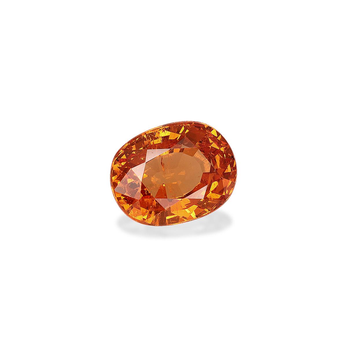 mandarin orange spessartite garnet, 4.72ct oval cut — view 3