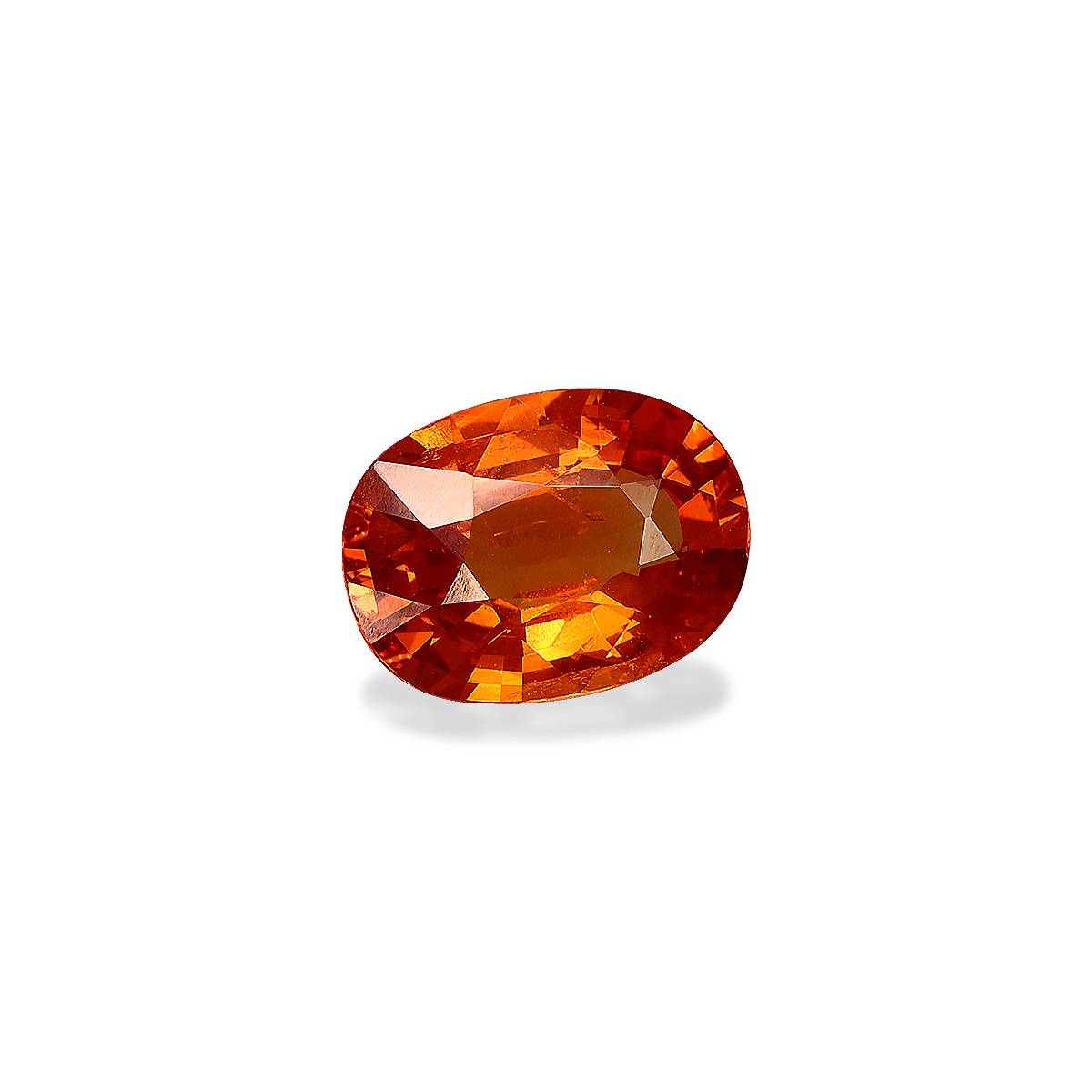 orange spessartite garnet, 2.66ct oval cut — view 3