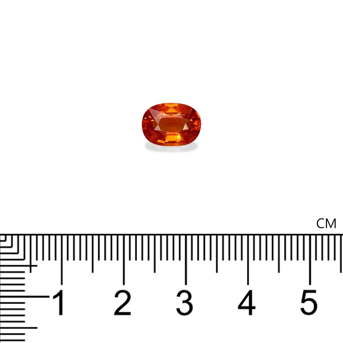 orange spessartite garnet, 2.66ct oval cut — view 4
