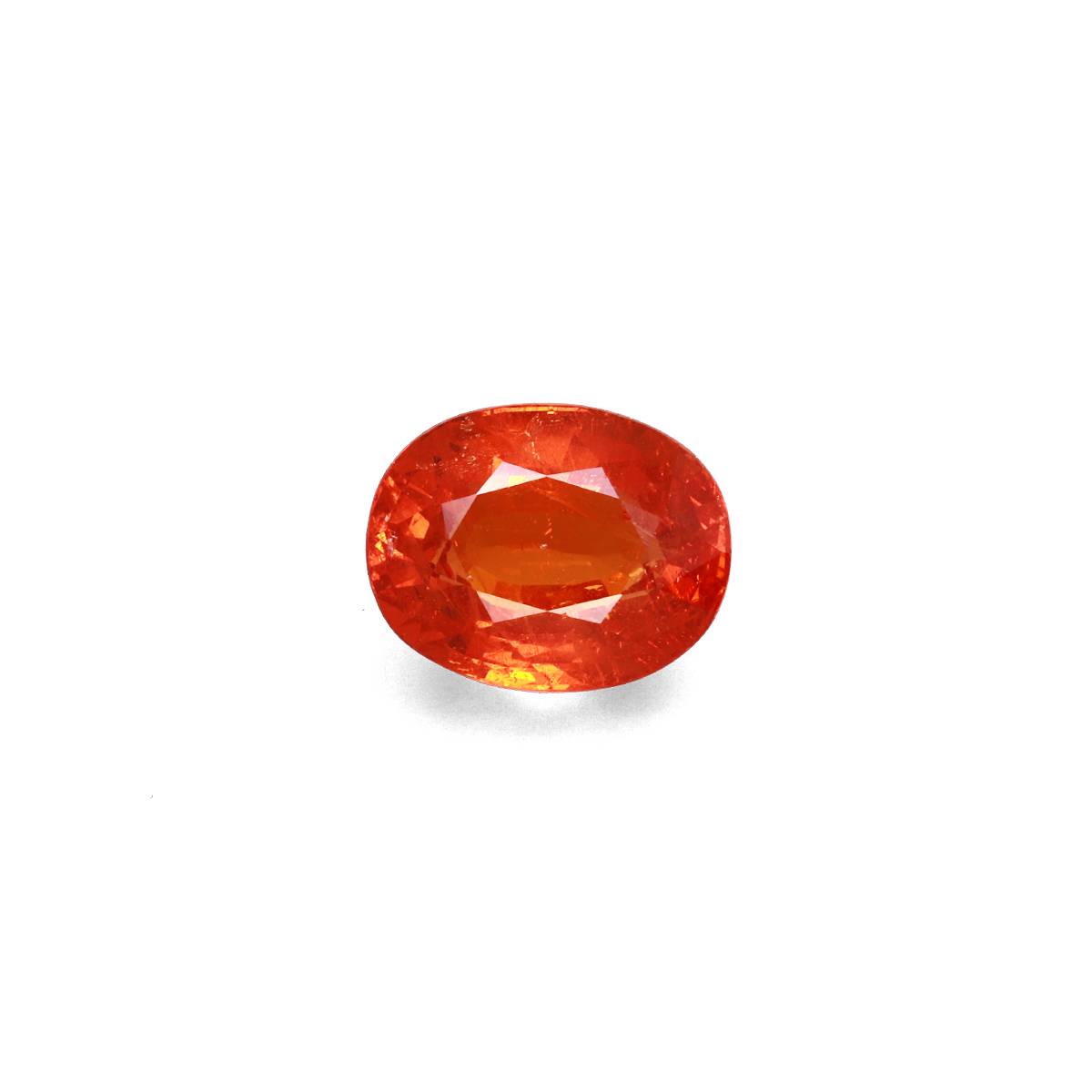 orange spessartite garnet, 7.42ct oval cut — main view