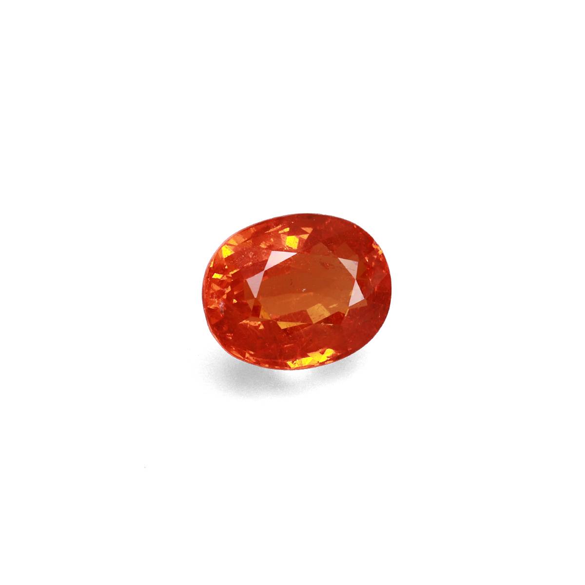 orange spessartite garnet, 7.42ct oval cut — view 3