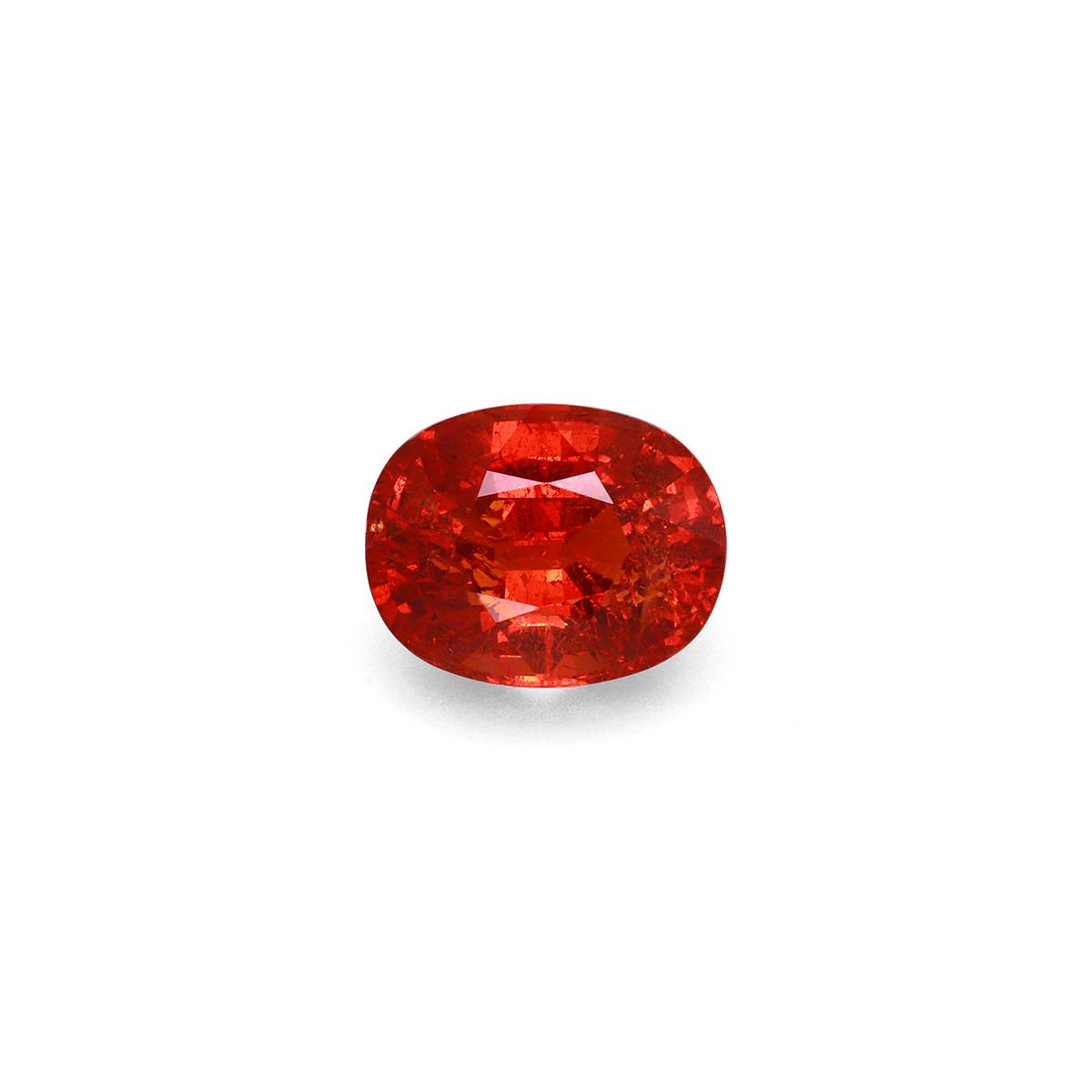 fire orange spessartite garnet, 10.73ct oval cut — main view