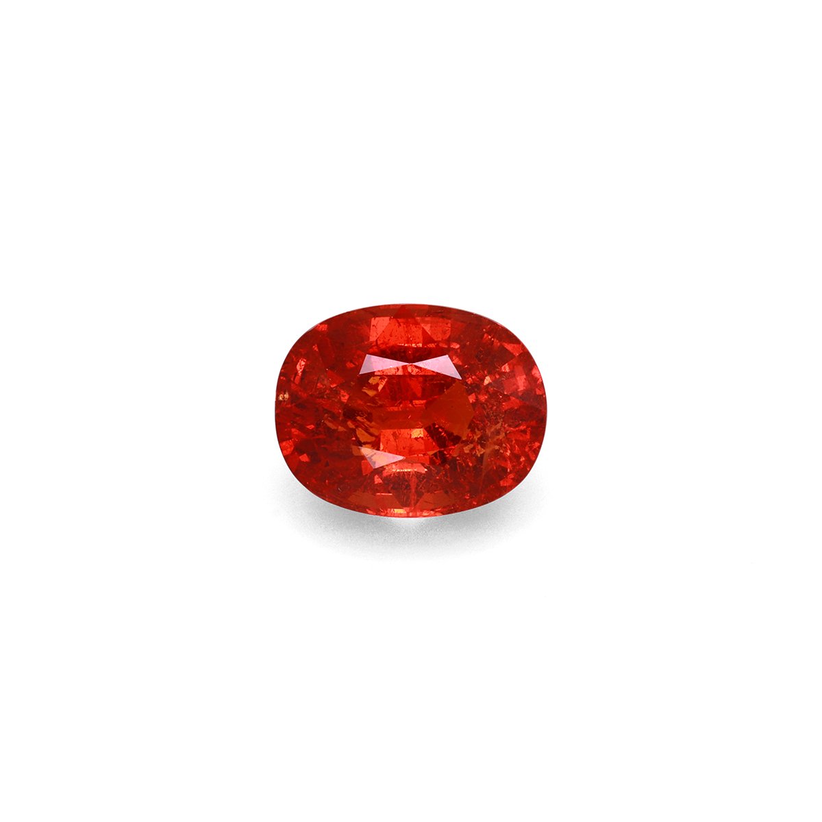 fire orange spessartite garnet, 10.73ct oval cut — main view