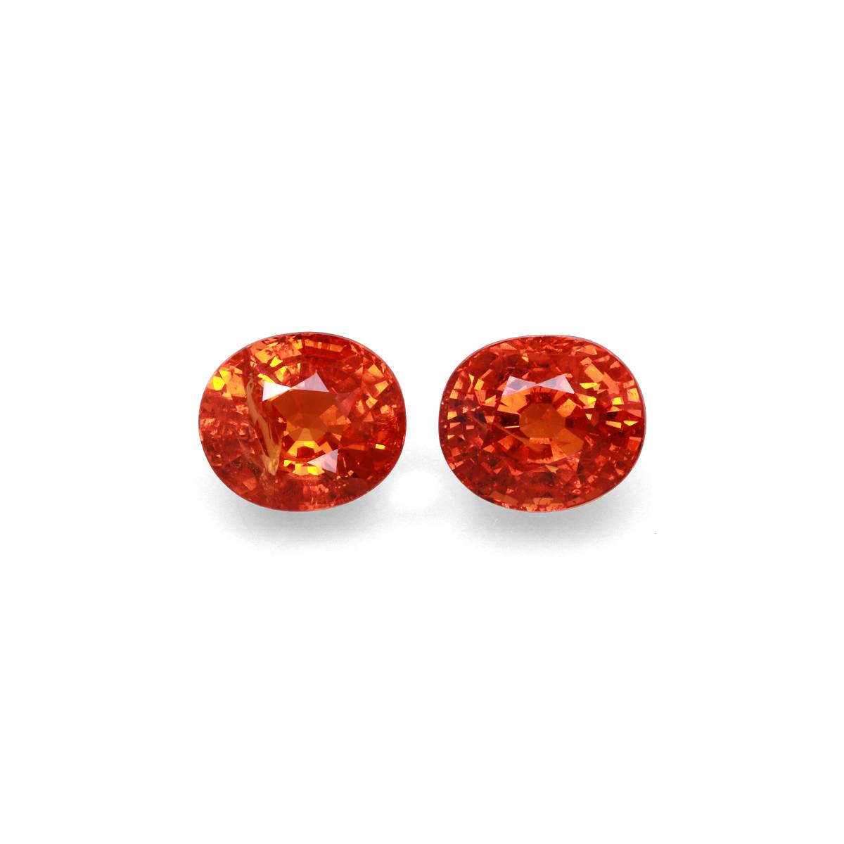 Orange Spessartite 10.72ct - 10x8mm Pair