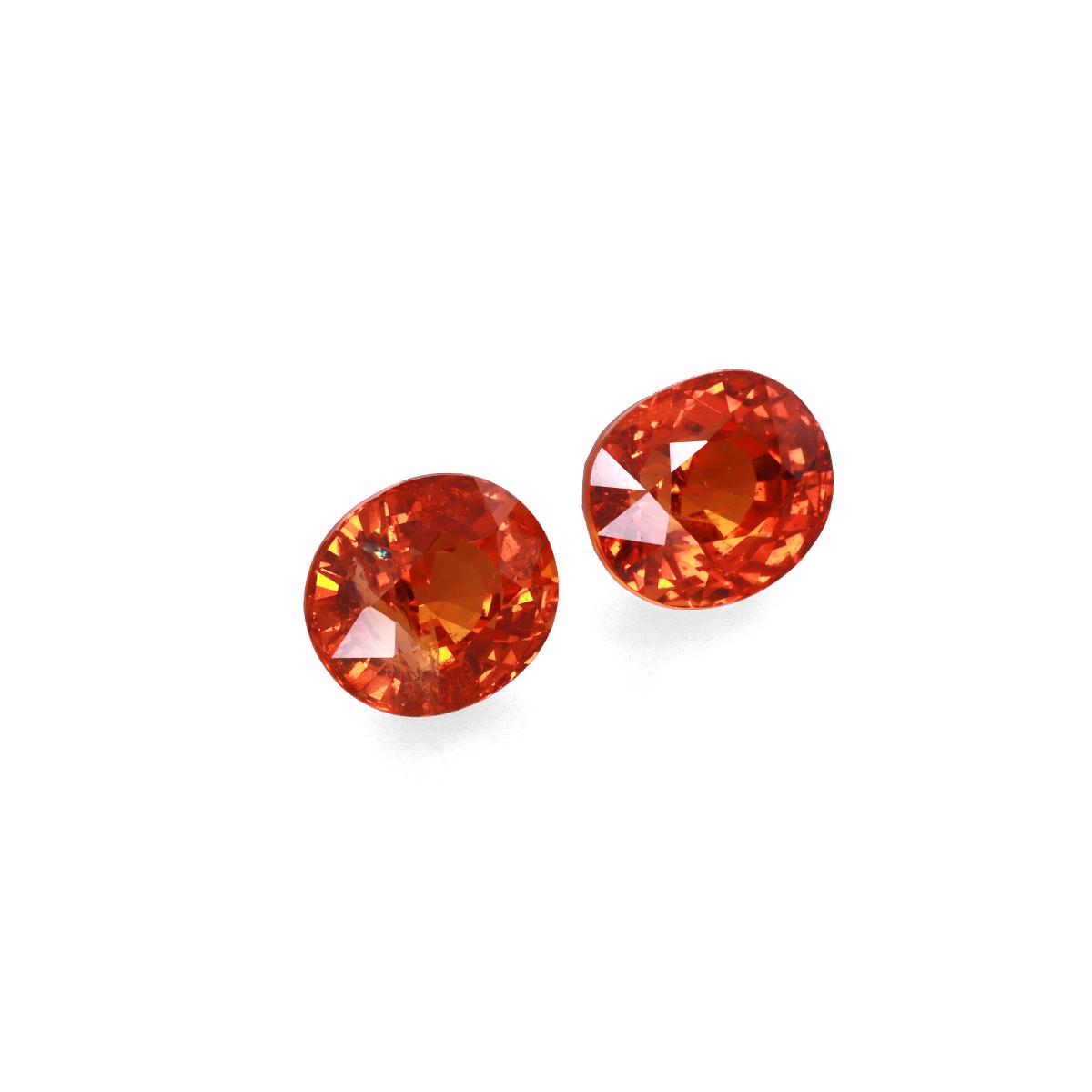 orange spessartite garnet, 10.72ct oval cut — view 3
