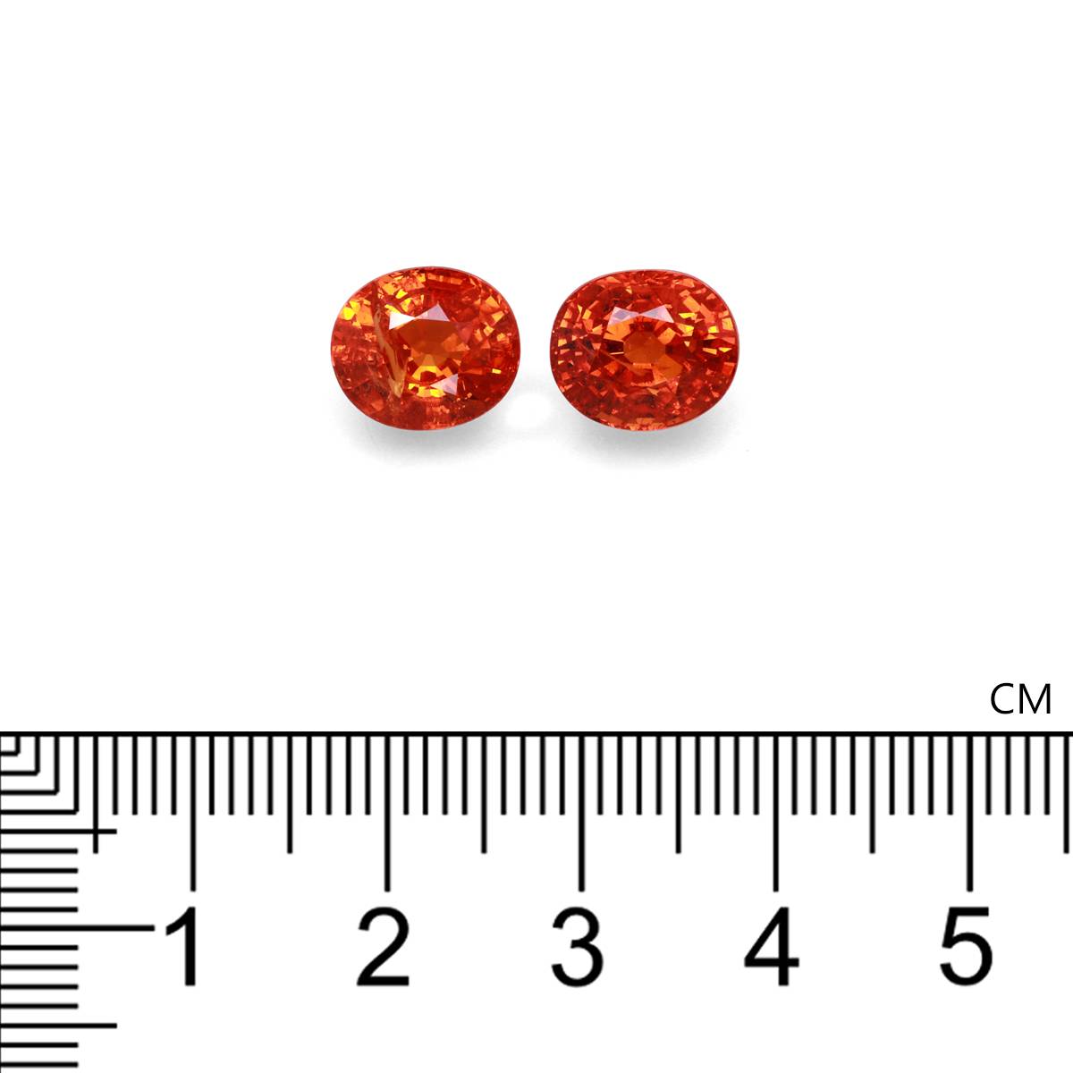 orange spessartite garnet, 10.72ct oval cut — view 4
