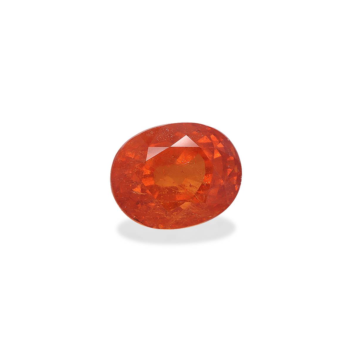 orange spessartite garnet, 10.43ct oval cut — view 3